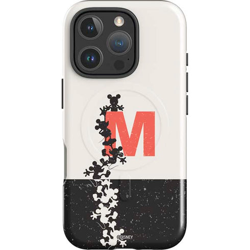 Disney Mickey Mouse Stacked Silhouette Split iPhone 16 Pro Magsafe Impact Case